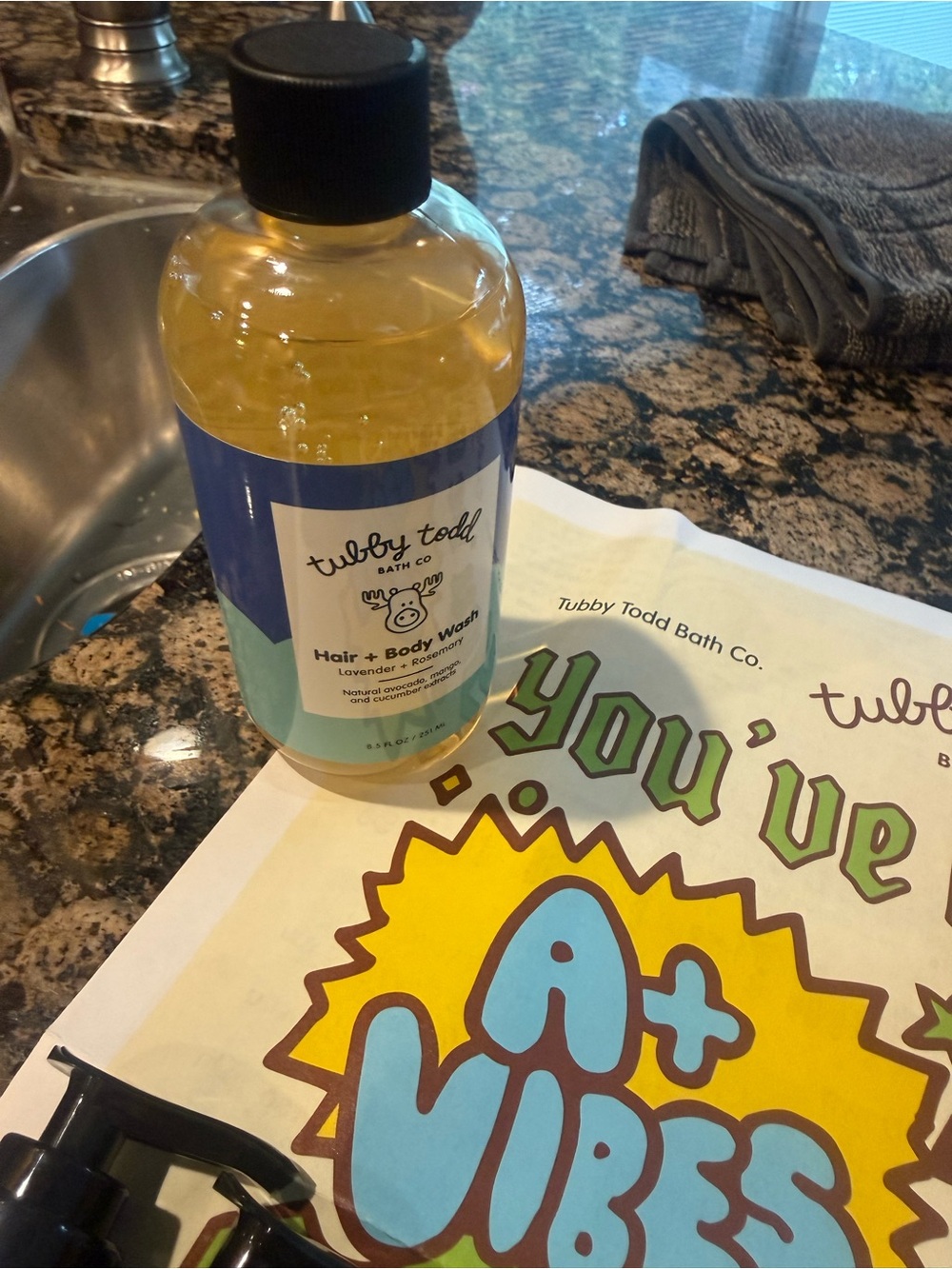 Tubby Todd Yellow Lavender + Rosemary Hair & Body Wash for Kids